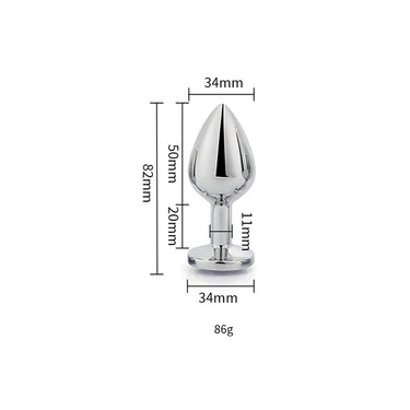 Complete collection of Luxury Toosh Metal Butt Plug with Pink Stone, showcasing different angles and the luxurious design features.